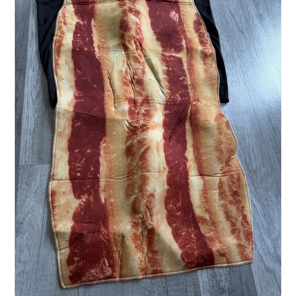 Bacon Strip Costume Adult One Size Funny Food Halloween Party Polyester Novelty
